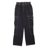 RSQ Cargo Style Womens Jeans Black Regular Straight W26 L28