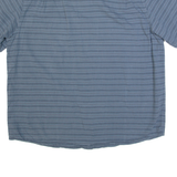 CARHARTT Loose Fit Mens Shirt Blue Striped L