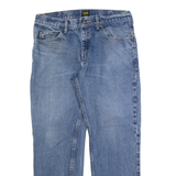 LEE Mens Jeans Blue Regular Straight Stone Wash W34 L29