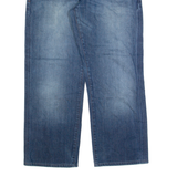 GUESS Rebel Mens Jeans Blue Regular Straight Stone Wash W33 L30