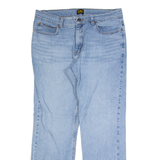 LEE Mens Jeans Blue Relaxed Straight Stone Wash W34 L30