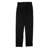 HIS STRETCH Mens Trousers Black Regular Tapered W28 L32