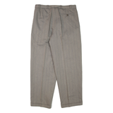 MODEMA Womens Trousers Grey Regular Tapered Wool W34 L30