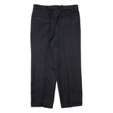 Mens Trousers Grey Regular Tapered W36 L28