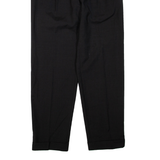 Mens Trousers Grey Regular Tapered Wool W34 L33