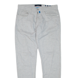 PIERRE CARDIN Mens Trousers Grey Regular Skinny W34 L33