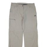 ADIDAS Outdoor Womens Trousers Grey Regular Straight Nylon W30 L31