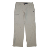 ADIDAS Outdoor Womens Trousers Grey Regular Straight Nylon W30 L31
