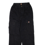 DICKIES Cargo Mens Trousers Black Regular Straight W22 L28