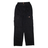 DICKIES Cargo Mens Trousers Black Regular Straight W22 L28