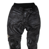 IXS Biker Mens Leather Trousers Black Regular Skinny W30 L27