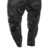 IXS Biker Mens Leather Trousers Black Regular Skinny W30 L27