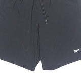 REEBOK Mens Sports Shorts Black Relaxed M W32