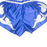 DUO GEAR MMA Mens Sports Shorts Blue Relaxed Crazy Pattern S W20