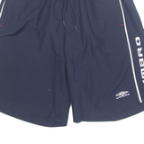 UMBRO Mesh Lined Mens Swimming Shorts Blue Relaxed L W28