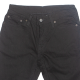 LEVI'S Cut Off Turn Up 511 Mens Denim Shorts Black S W28