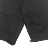 LEVI'S Cut Off Turn Up 511 Mens Denim Shorts Black S W28