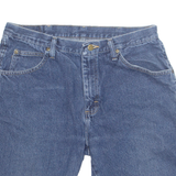 WRANGLER Cut Off Mens Denim Shorts Blue M W34