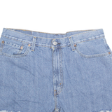 LEVI'S Cut Off 505 Womens Denim Shorts Blue L W36