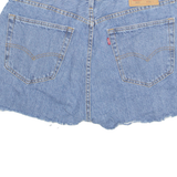 LEVI'S Cut Off 505 Womens Denim Shorts Blue L W36
