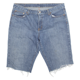 RALPH LAUREN Cut Off Womens Denim Shorts Blue L W36