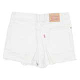 LEVI'S Cut Off Womens Denim Shorts White S W23