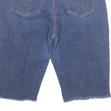 LEVI'S Cut Off Distressed Mens Denim Shorts Blue M W32