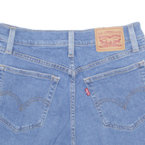 LEVI'S Cut Off Stretch High Waist Womens Denim Shorts Blue S W28