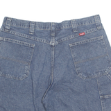 WRANGLER Carpenter Mens Denim Shorts Blue L W35