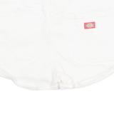 DICKIES Turn Up Womens Denim Shorts White S W28