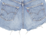 LEVI'S Cut Off 505 Womens Denim Shorts Blue S W27
