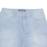CALVIN KLEIN JEANS Denim Look Womens Casual Shorts Blue Striped M W30