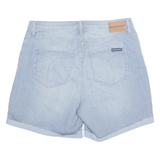 CALVIN KLEIN JEANS Denim Look Womens Casual Shorts Blue Striped M W30