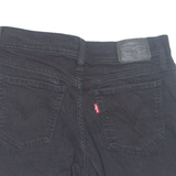 LEVI'S Turn Up Stretch Womens Denim Shorts Black S W28