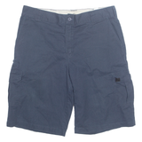 DICKIES Cargo Style Flex Mens Workwear Shorts Blue Relaxed XL W38