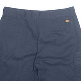 DICKIES Cargo Style Flex Mens Workwear Shorts Blue Relaxed XL W38