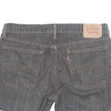 LEVI'S 514 Cut Off Womens Denim Shorts Black L W35