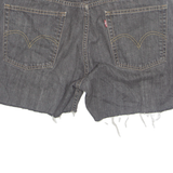 LEVI'S 514 Cut Off Womens Denim Shorts Black L W35