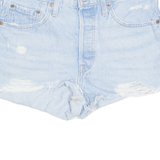 LEVI'S Cut Off 501 Womens Denim Shorts Blue S W28