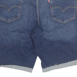 LEVI'S Cut Off Turn Up 511 Mens Denim Shorts Blue XL W40
