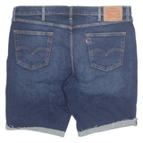 LEVI'S Cut Off Turn Up 511 Mens Denim Shorts Blue XL W40