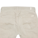 7 FOR ALL MANKIND Cut Off Mens Denim Shorts Beige M W32
