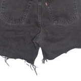 LEVI'S Cut Off 560 Womens Denim Shorts Black M W30