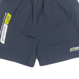 REEBOK Mesh Lined Mens Sports Shorts Blue Relaxed S W24