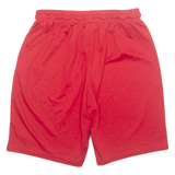 NIKE DRI FIT Mens Sports Shorts Red Relaxed M W26