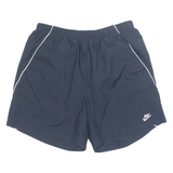 NIKE Mesh Lined Mens Swimming Shorts Blue Relaxed L W28