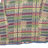 DRAPERS & DAMON'S Womens Blazer Jacket Blue Crazy Pattern M