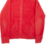 CALVIN KLEIN Womens Fleece Jacket Orange M