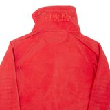 CALVIN KLEIN Womens Fleece Jacket Orange M