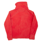CALVIN KLEIN Womens Fleece Jacket Orange M